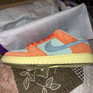NEW Nike SB Dunk Low Orange Emerald Rise | Men Sizes 13 | DV5429-800